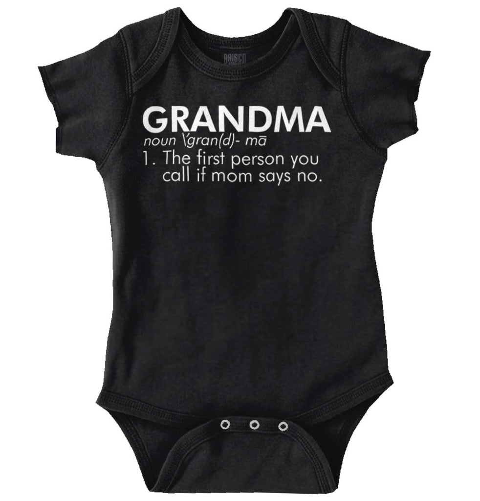 Grandma Defined Romper Bodysuit-Direct To Garment Print-Brisco Baby