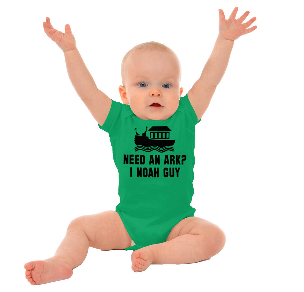 Ark Noah Guy Romper Bodysuit-Direct To Garment Print-Brisco Baby
