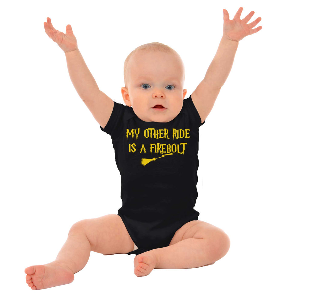 Other Ride Firebolt Romper Bodysuit-Direct To Garment Print-Brisco Baby