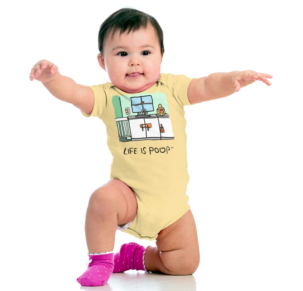 Safety Locks Romper Bodysuit-Direct To Garment Print-Brisco Baby