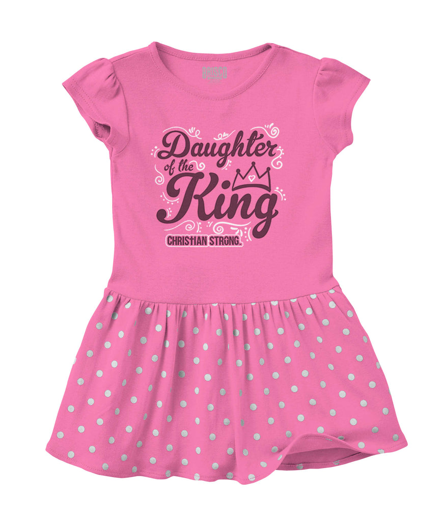 Daughter Of The King Baby Polka Dot Skirt Dress-Direct To Garment Print-Brisco Baby