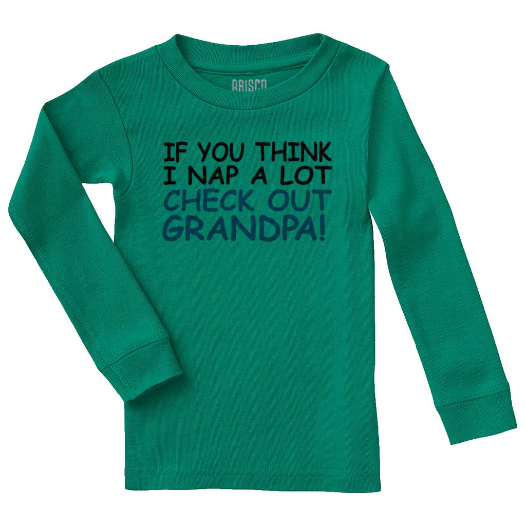 Check Out Grandpa Solid Baby Pajama Top-Direct To Garment Print-Brisco Baby
