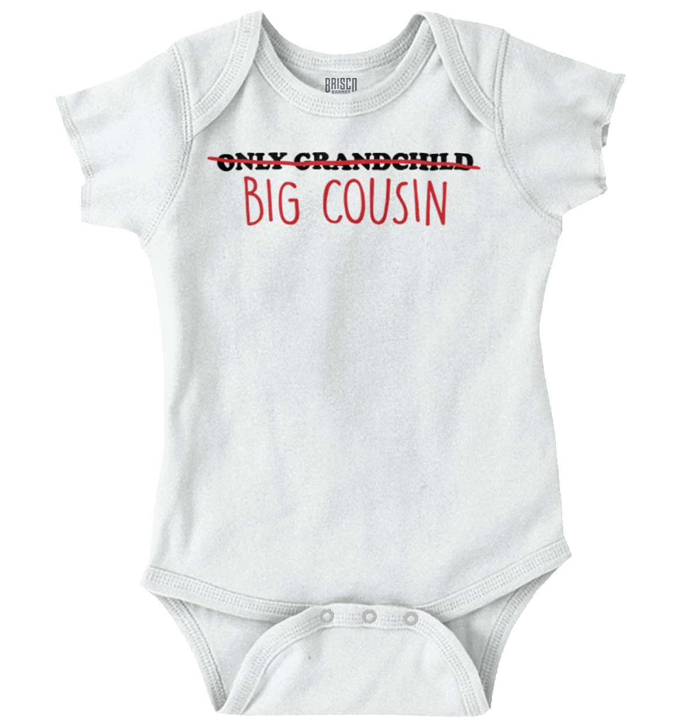 Only Grandchild Big Cousin Romper Bodysuit-Direct To Garment Print-Brisco Baby