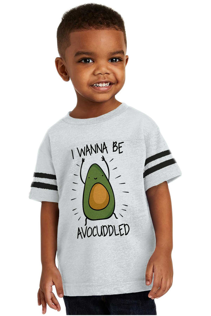 Avocuddled Toddler Football Jersey Tee-Direct To Garment Print-Brisco Baby