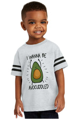 Avocuddled Toddler Football Jersey Tee-Direct To Garment Print-Brisco Baby
