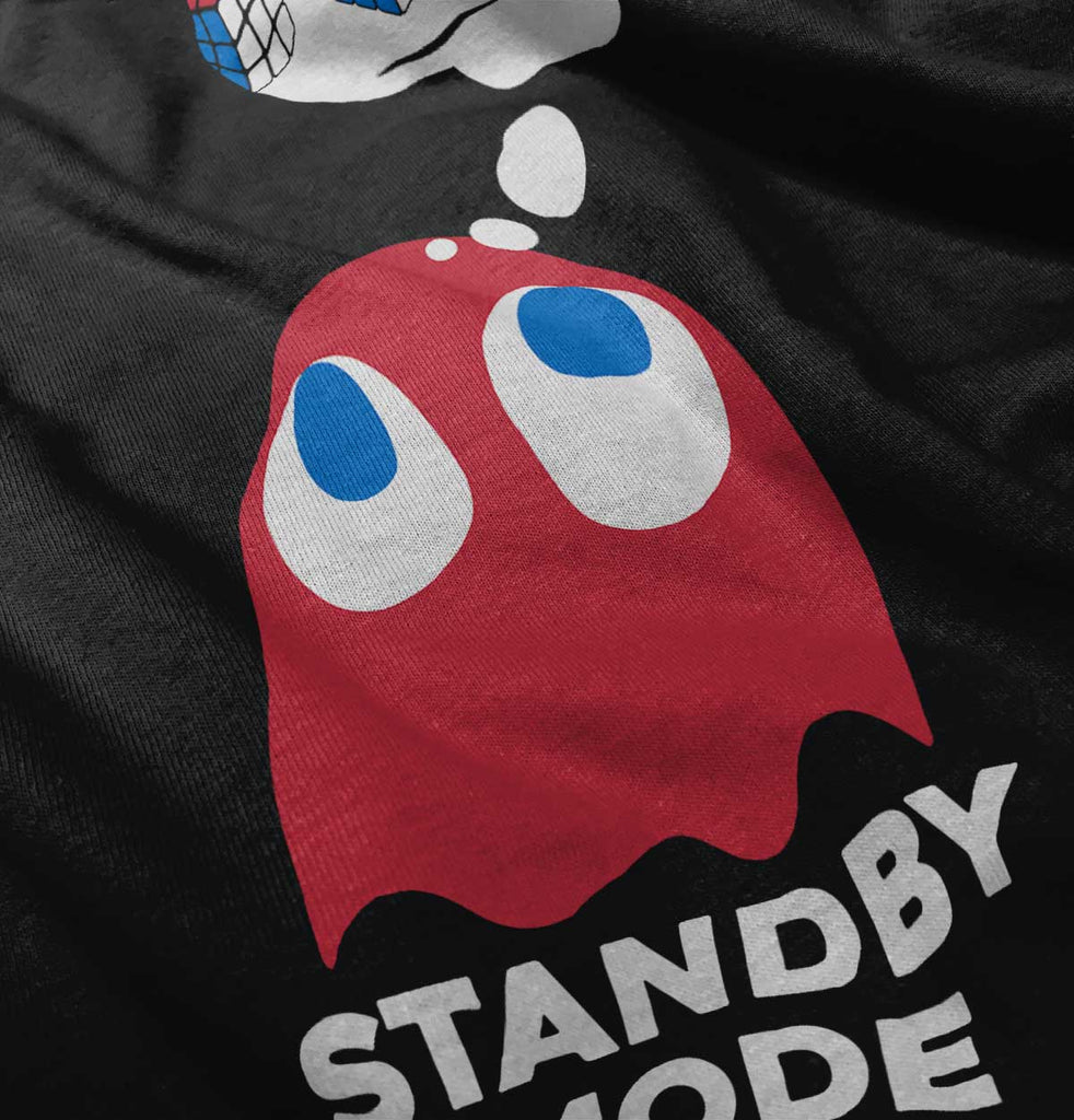 Standby Mode Toddler Ruffled Trim T-Shirt-Direct To Garment Print-Brisco Baby