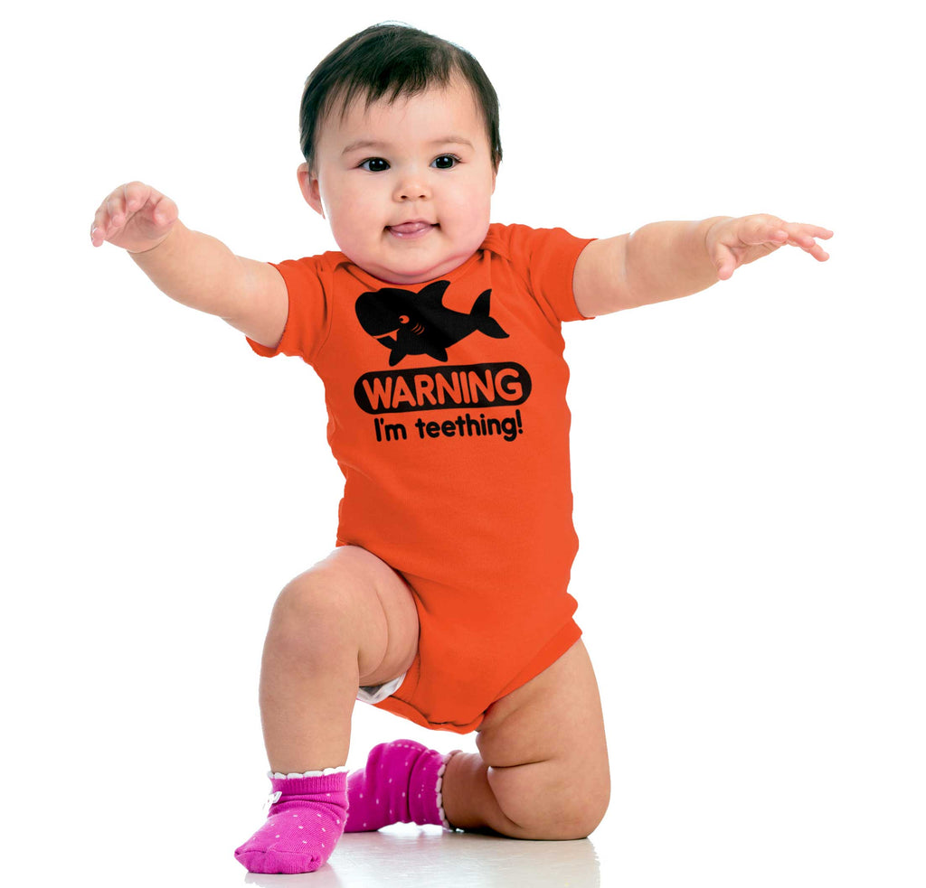 I'm Teething Romper Bodysuit-Direct To Garment Print-Brisco Baby