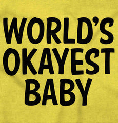Okayest Baby Romper Bodysuit-Direct To Garment Print-Brisco Baby