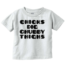 Chubby Thighs Infant Toddler T Shirt-Direct To Garment Print-Brisco Baby