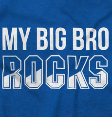 My Big Bro Rocks Romper Bodysuit-Direct To Garment Print-Brisco Baby