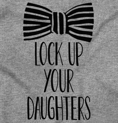 Lock Up Your Daughters Romper Bodysuit-Direct To Garment Print-Brisco Baby