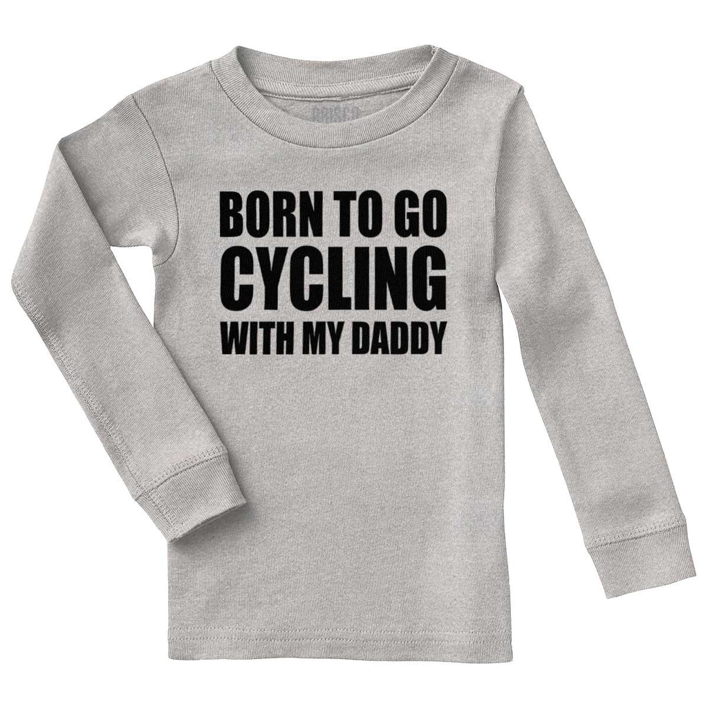 Cycling With Daddy Solid Baby Pajama Top-Direct To Garment Print-Brisco Baby