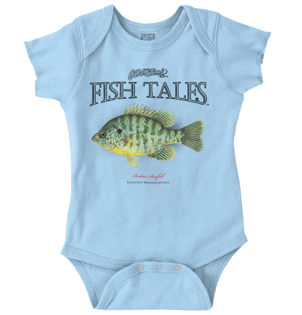Redear Sunfish Romper Bodysuit-Direct To Garment Print-Brisco Baby