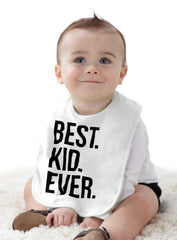 Best Kid Ever Infant Baby Bib-Direct To Garment Print-Brisco Baby