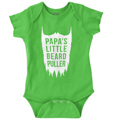 Papa's Little Bread Puller Romper Bodysuit-Direct To Garment Print-Brisco Baby