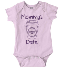 Mommy's Date Romper Bodysuit-Direct To Garment Print-Brisco Baby