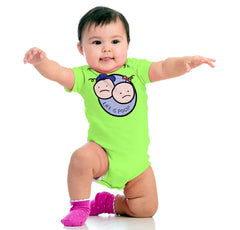 Boy and Girl Logo Romper Bodysuit-Direct To Garment Print-Brisco Baby