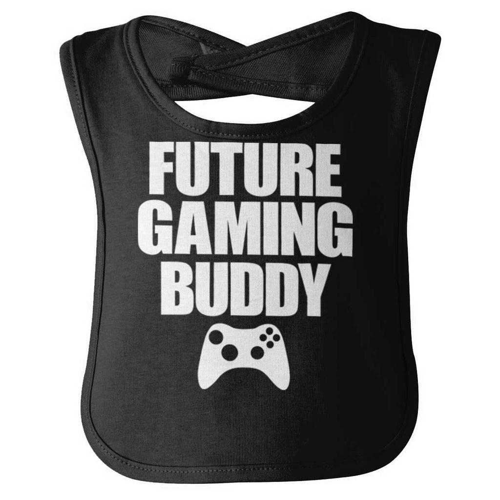 Future Gaming Buddy Infant Baby Bib-Direct To Garment Print-Brisco Baby