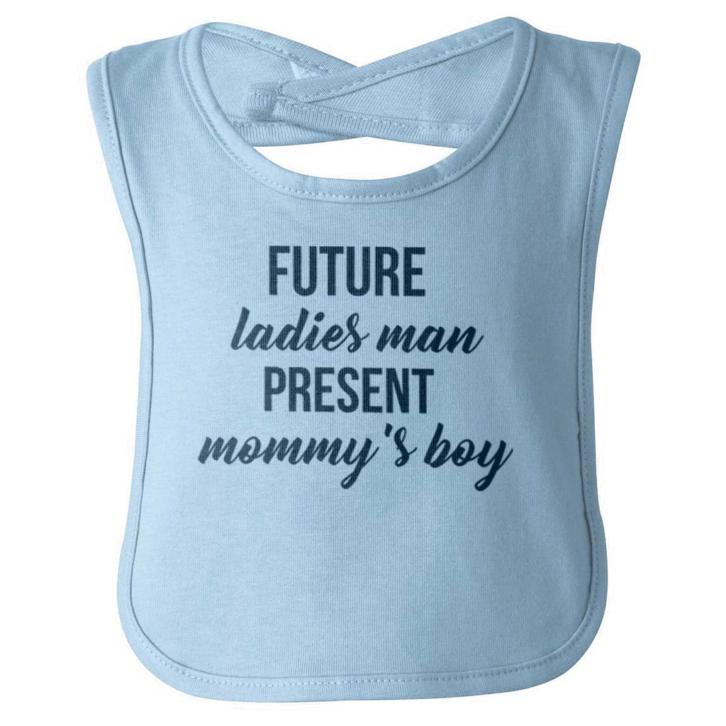 Future Ladies Man Infant Baby Bib-Direct To Garment Print-Brisco Baby
