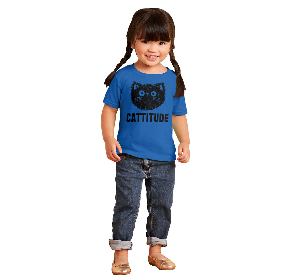 Cattitude Infant Toddler T Shirt-Direct To Garment Print-Brisco Baby