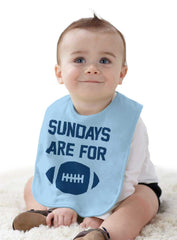 Sundays for Football Infant Baby Bib-Direct To Garment Print-Brisco Baby