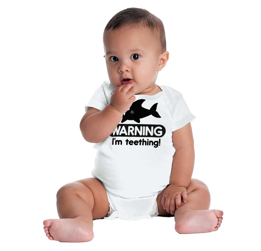 I'm Teething Romper Bodysuit-Direct To Garment Print-Brisco Baby