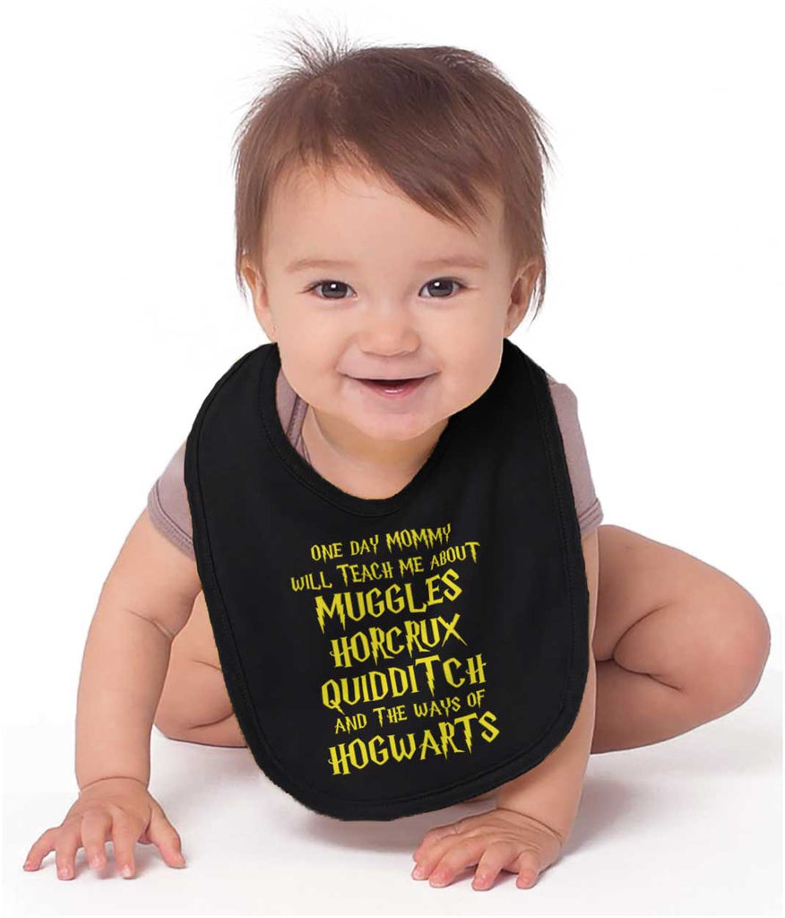 Muggles Horcrux Quidditch Infant Baby Bib-Direct To Garment Print-Brisco Baby