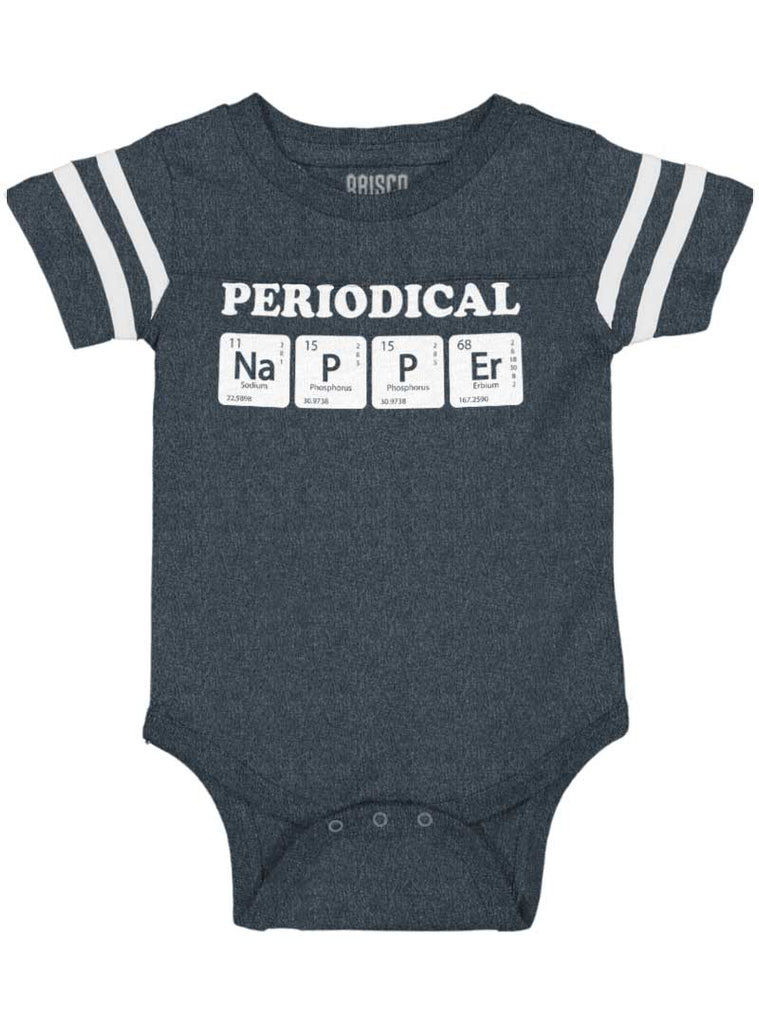Nap Periodically Football Romper Bodysuit-Direct To Garment Print-Brisco Baby