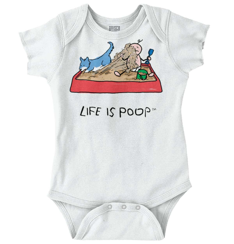 Dog Sandbox Romper Bodysuit-Direct To Garment Print-Brisco Baby