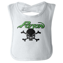 Poison Skull Infant Baby Bib-Direct To Garment Print-Brisco Baby