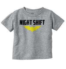 Night Shift Infant Toddler T Shirt-Direct To Garment Print-Brisco Baby
