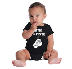 Little Ass Kicker Romper Bodysuit-Direct To Garment Print-Brisco Baby