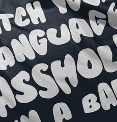 Watch Your Language Romper Bodysuit-Direct To Garment Print-Brisco Baby