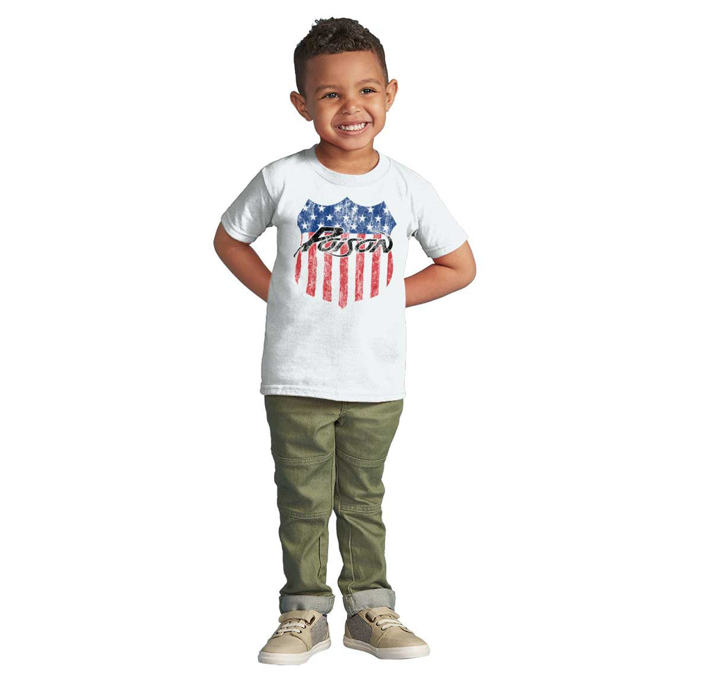 Poison USA Infant Toddler T Shirt-Direct To Garment Print-Brisco Baby
