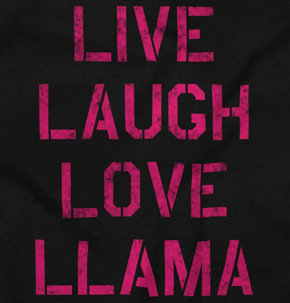Live Laugh Llama Infant Baby Bib-Direct To Garment Print-Brisco Baby