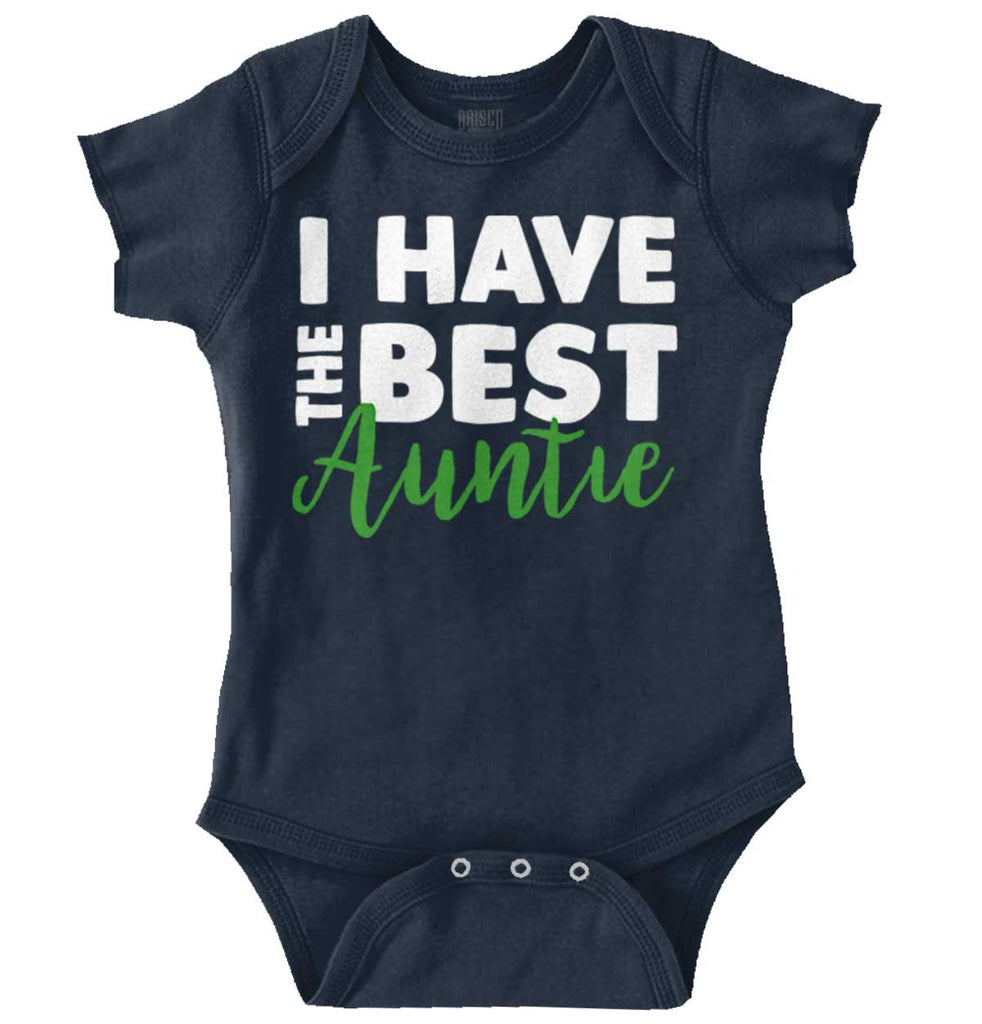 Have Best Auntie Romper Bodysuit-Direct To Garment Print-Brisco Baby