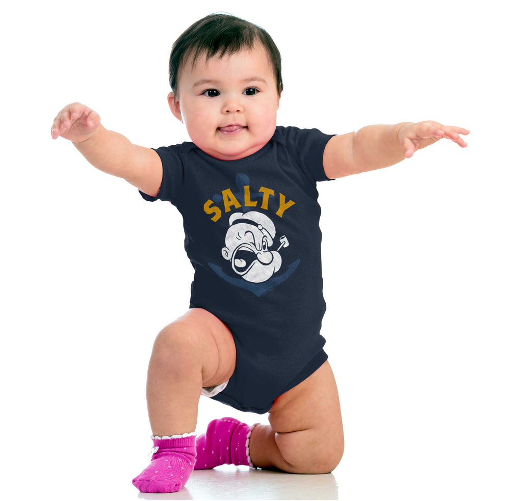 Salty Romper Bodysuit-Direct To Garment Print-Brisco Baby