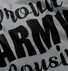 Proud Army Cousin Romper Bodysuit-Direct To Garment Print-Brisco Baby