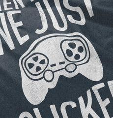 We Just Clicked Video Game Nerd Football Romper Bodysuit-Direct To Garment Print-Brisco Baby