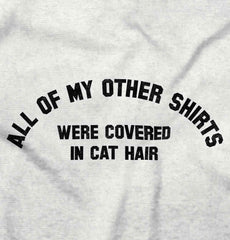 Covered In Cat Hair Romper Bodysuit-Direct To Garment Print-Brisco Baby