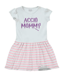 Accio Mommy Baby Striped Skirt Dress-Direct To Garment Print-Brisco Baby