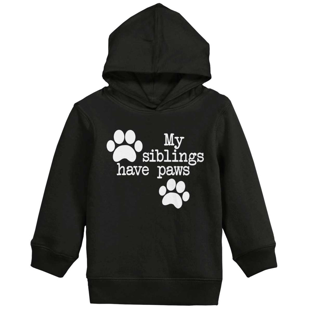 Siblings have paws Toddler Pullover Hoodie-Direct To Garment Print-Brisco Baby