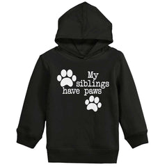 Siblings have paws Toddler Pullover Hoodie-Direct To Garment Print-Brisco Baby
