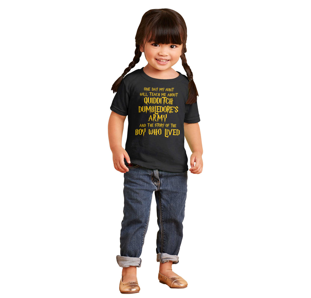 Quidditch Dumbledore Infant Toddler T Shirt-Direct To Garment Print-Brisco Baby