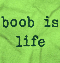 Boob Is Life Romper Bodysuit-Direct To Garment Print-Brisco Baby