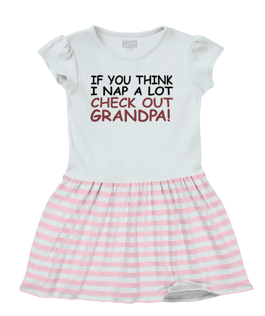 Check Out Grandpa Baby Striped Skirt Dress-Direct To Garment Print-Brisco Baby