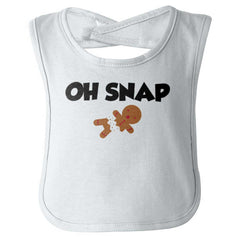 Oh Snap Gingerbread Infant Baby Bib-Direct To Garment Print-Brisco Baby