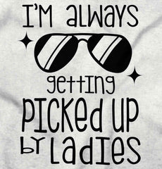 Picked Up By Ladies Infant Toddler T Shirt-Direct To Garment Print-Brisco Baby