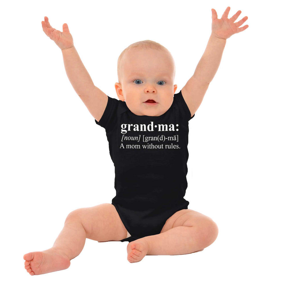 Grandma Definition Romper Bodysuit-Direct To Garment Print-Brisco Baby
