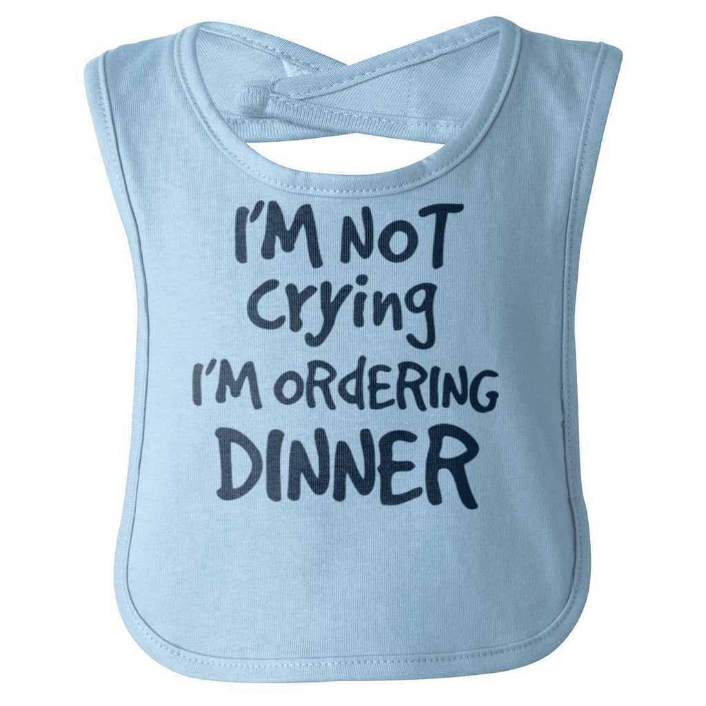 Ordering Dinner Infant Baby Bib-Direct To Garment Print-Brisco Baby